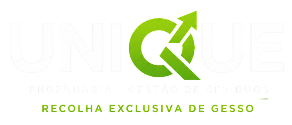Logo da UNIQUE Engenharia especializada em recolha de gesso, coleta de drywall e gestão de resíduos em Goiânia e região.